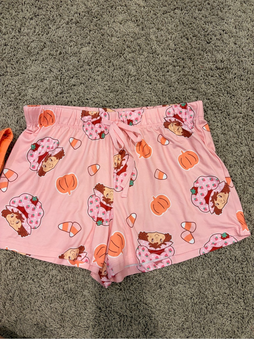 Pink Strawberry Shortcake Print Women’s Shorts